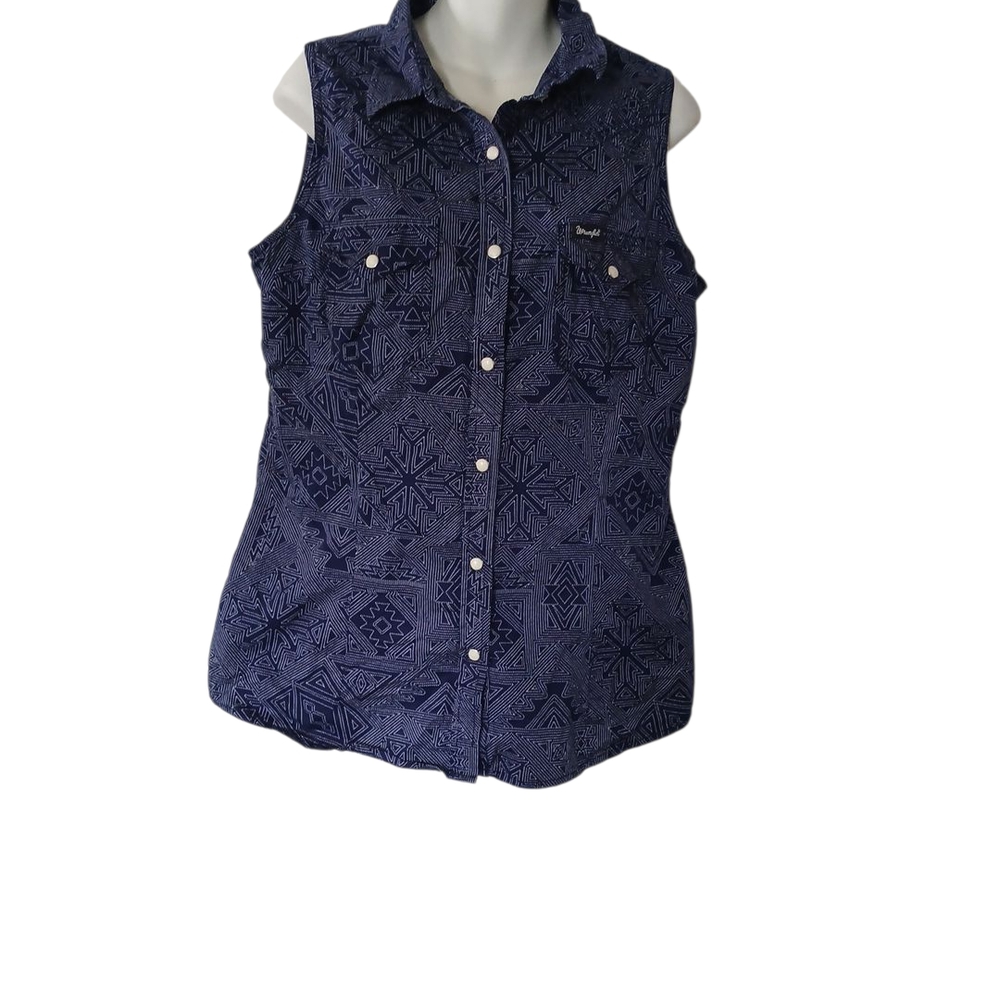Wrangler Retro Classic Denim Top Blue